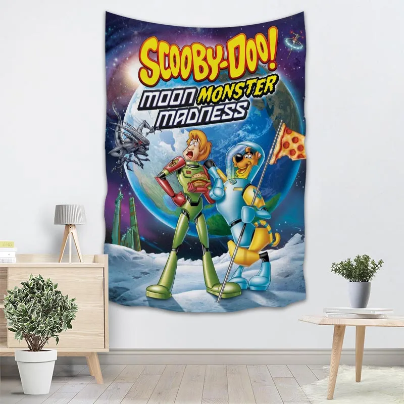 Пользовательский гобелен Scooby-Doo на стену, вечерние украшения, художественный Декор для дома, пляжное полотенце, одеяла на заказ - Цвет: 4