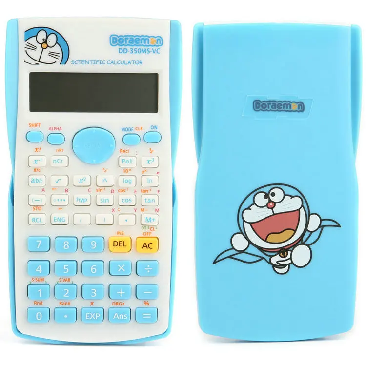 Hello kitty &amp Doraemon функция калькулятор Uniwise 10 + 2 цифровой дисплей 2-линейный