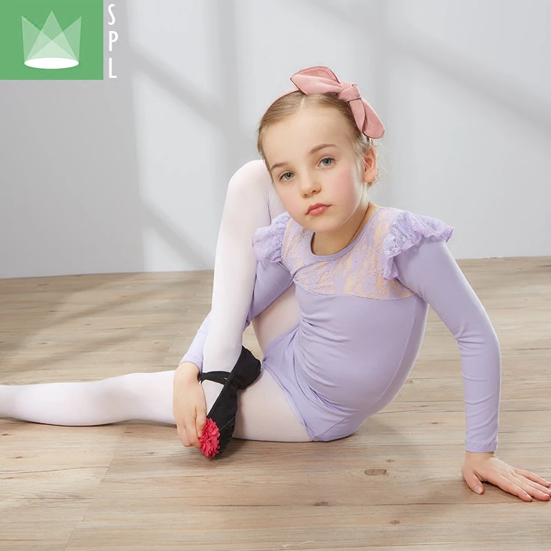 2 шт. детский балетный костюм с длинным рукавом и юбкой | Тематическая одежда