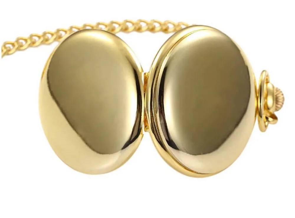 10pcs Smooth Steampunk Pocket Watches Men Women With Nacklace Chain Fashion Quartz Watches Mens Womens Gift reloj de bolsillo