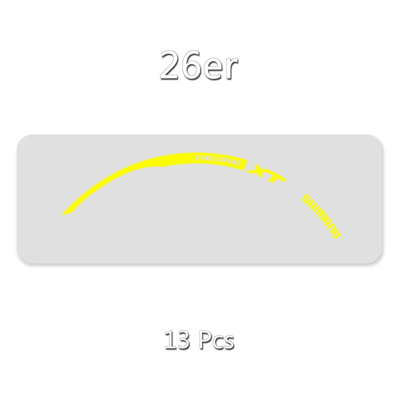 26er Yellow Наклейки/наклейки на горный велосипед/велосипед обод колеса в 26 дюймов Велоспорт для MTB SHIMANO XT M785 - Цвет: 26er Yellow