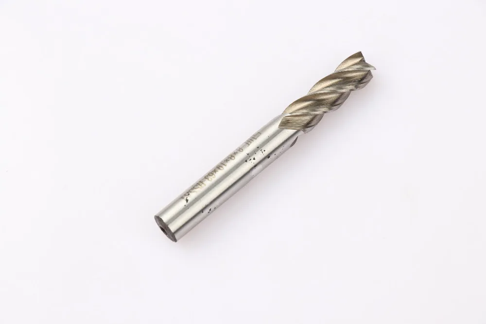 1 шт. 8*8 мм HSS CNC прямой хвостовик 4 Флейта концевая фреза фрезы металлические