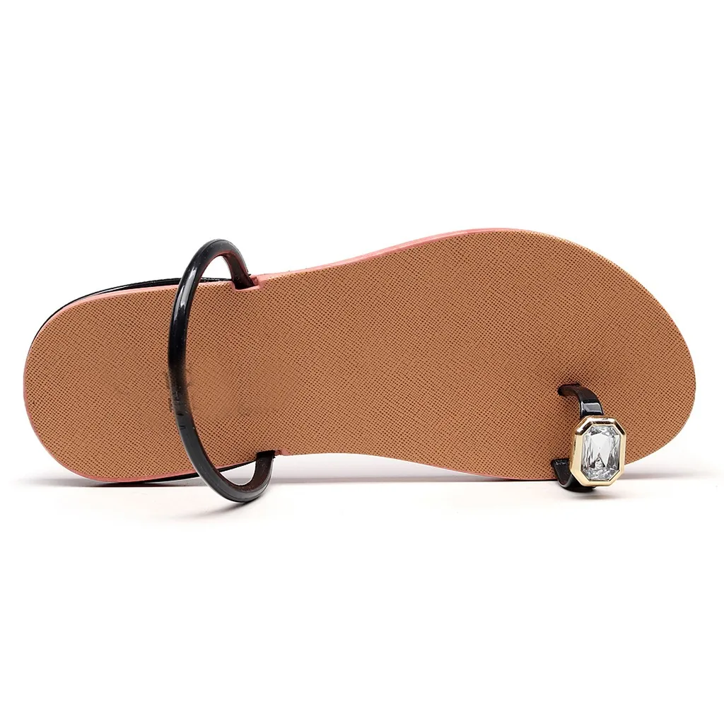 Летние сандалии на плоской подошве в богемном стиле Женские Тапочки сдержанном