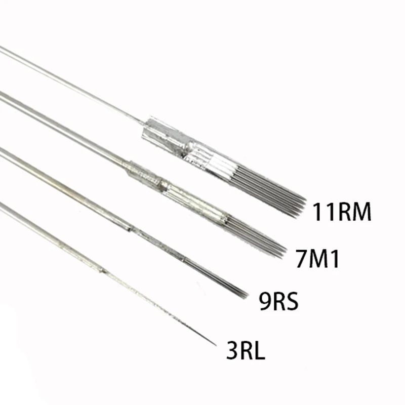 10 шт. Круглый лайнер ткань подкладки татуажные иглы для перманентного макияжа