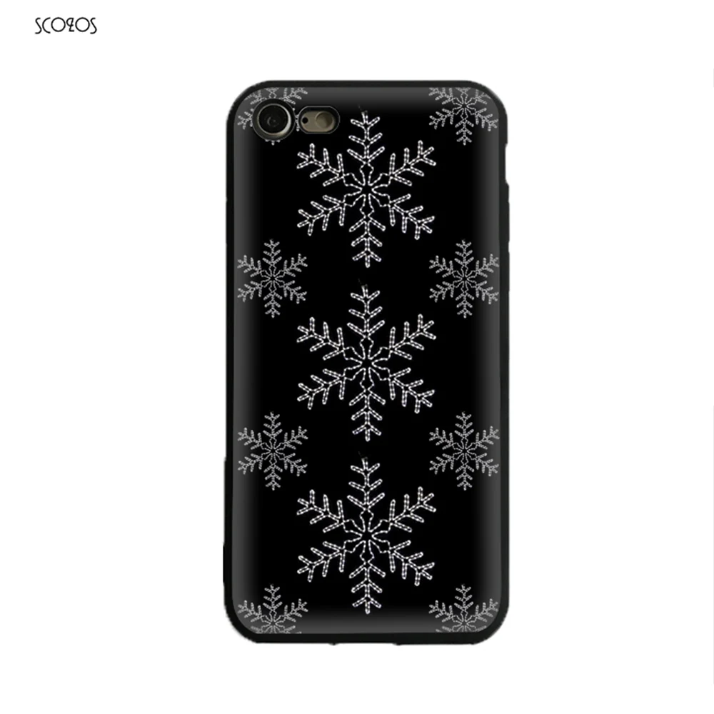 SCOZOS зимний узор снежинки красивые чехол для телефона мягкий Iphone 5 5S Se 6 7 8 S плюс X Xr