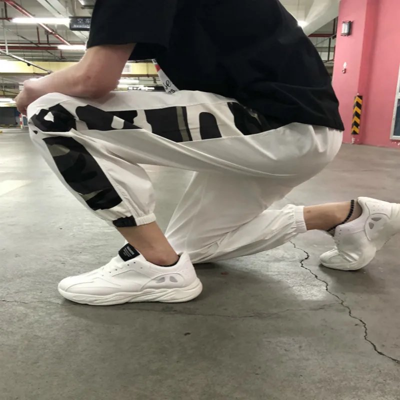 2018 мужские с принтом модные уличные камуфляжные эластичная манжета повседневные