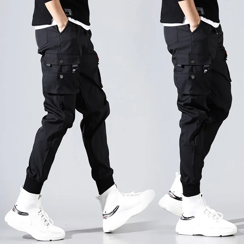 Хип хоп мужские панталоны hombre off white kpop повседневные брюки карго обтягивающие