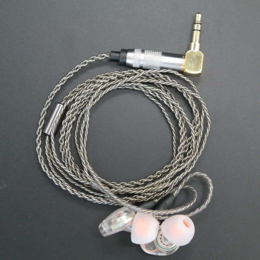 Replacement DIY Upgrade Cable MMCX Silver Plated Wire Cords Line for Shure SE215 SE315 SE425 SE535 SE846 UE900 Earphones | Электроника