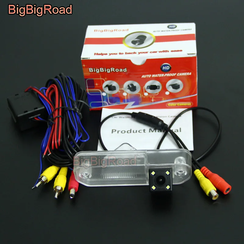 Power Relay Camera BigBigRoad автомобильный Интеллектуальный динамический треки задний сверхчувствительный элемент просмотра на микрочипах камера для hyundai Sonata EF MK4 Facelift 1998 1999 2000 2001 2002 2003 - Название цвета: Power Relay Camera
