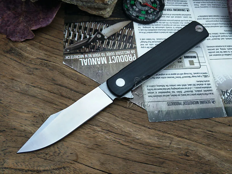 Black handle LCM66 тактический складной нож 9CR18MOV лезвие G10 Ручка Кемпинг Открытый выживания ножи охотничьи инструменты очень острый холодный инструмент сталь - Цвет: Black handle