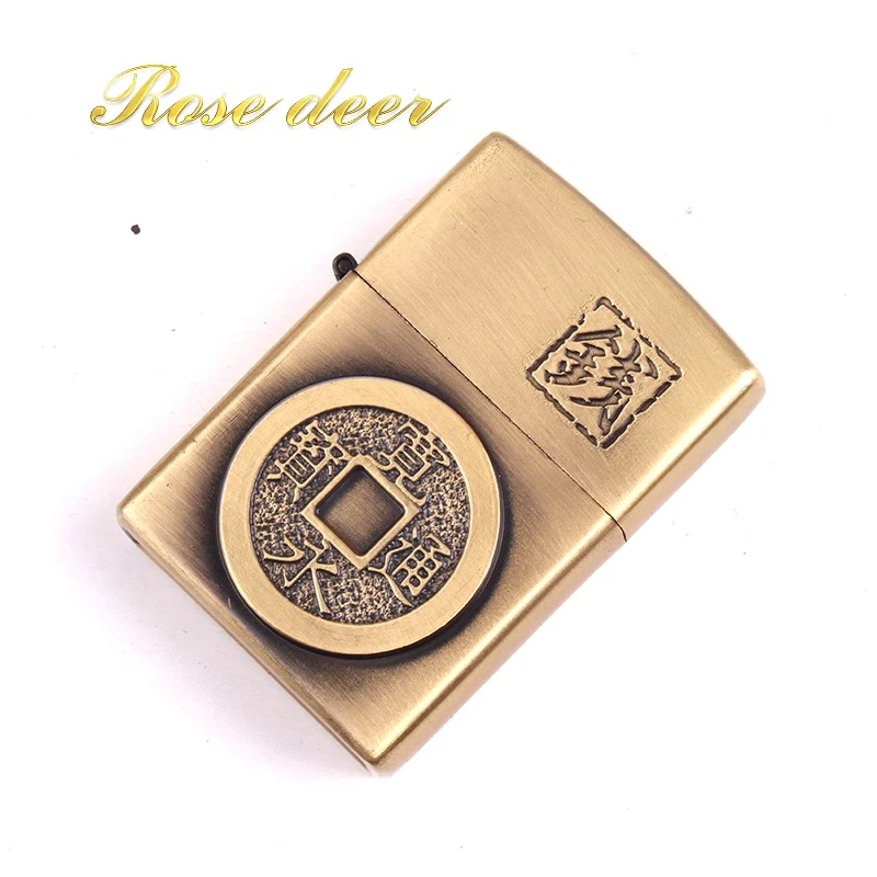 Классическая керосиновая черная зеркальная Зажигалка в винтажном стиле