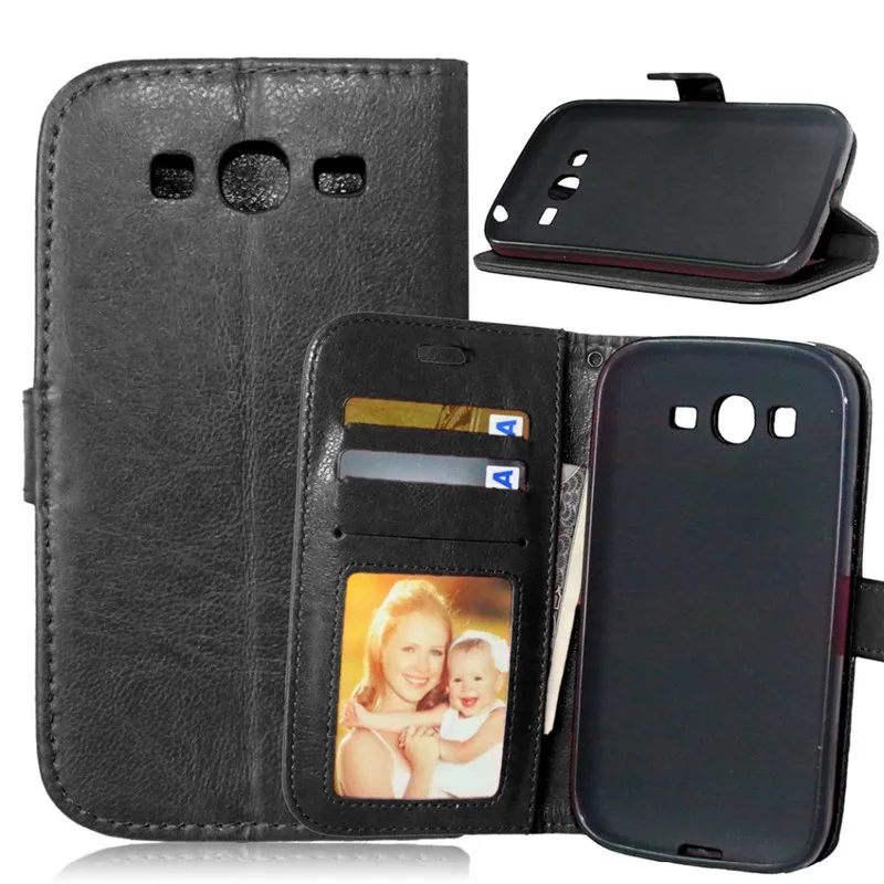 Роскошный чехол Кошелек из искусственной кожи для Samsung Galaxy Grand DUOS i9082 i9080 Neo i9060 i9062