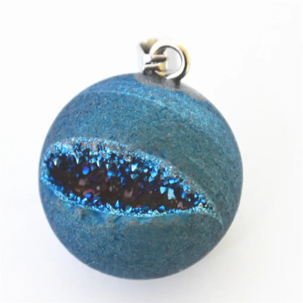 5 шт. подвеска из 100% натурального камня с синим и белым ониксом для изготовления