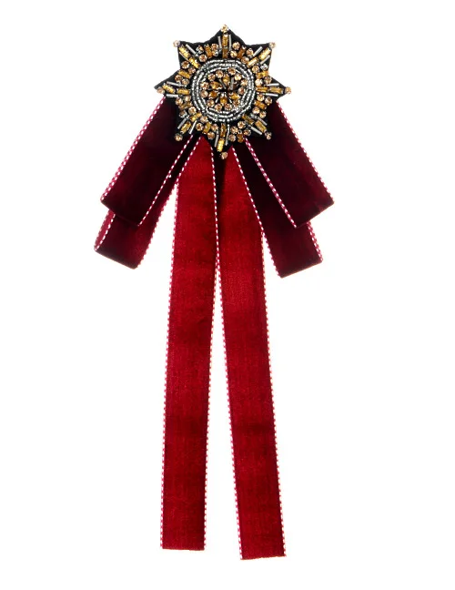 E43054 brooch Жини Новое поступление винтажные ленты большие броши «бант» булавки с Пчелой для женщин бабочка брошь галстук аксессуары для одежды - Окраска металла: E43054 brooch
