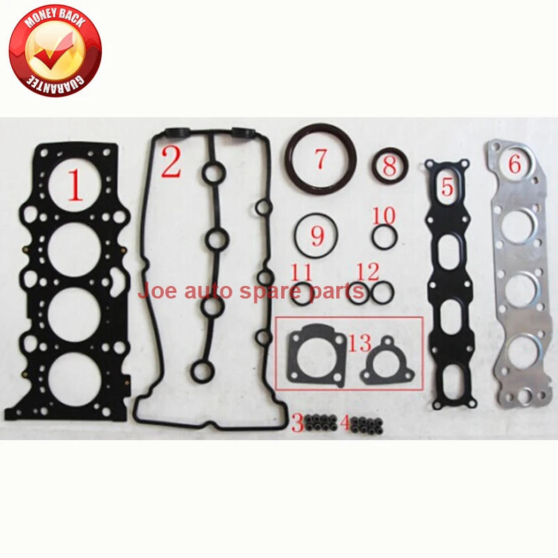 

M16A M13A полный комплект прокладок двигателя для Chevrolet CRUZE MW SUZUKI JIMNY FJ GRAND VITARA LIANA 1.3L 1.6L 11400-69853 52205200