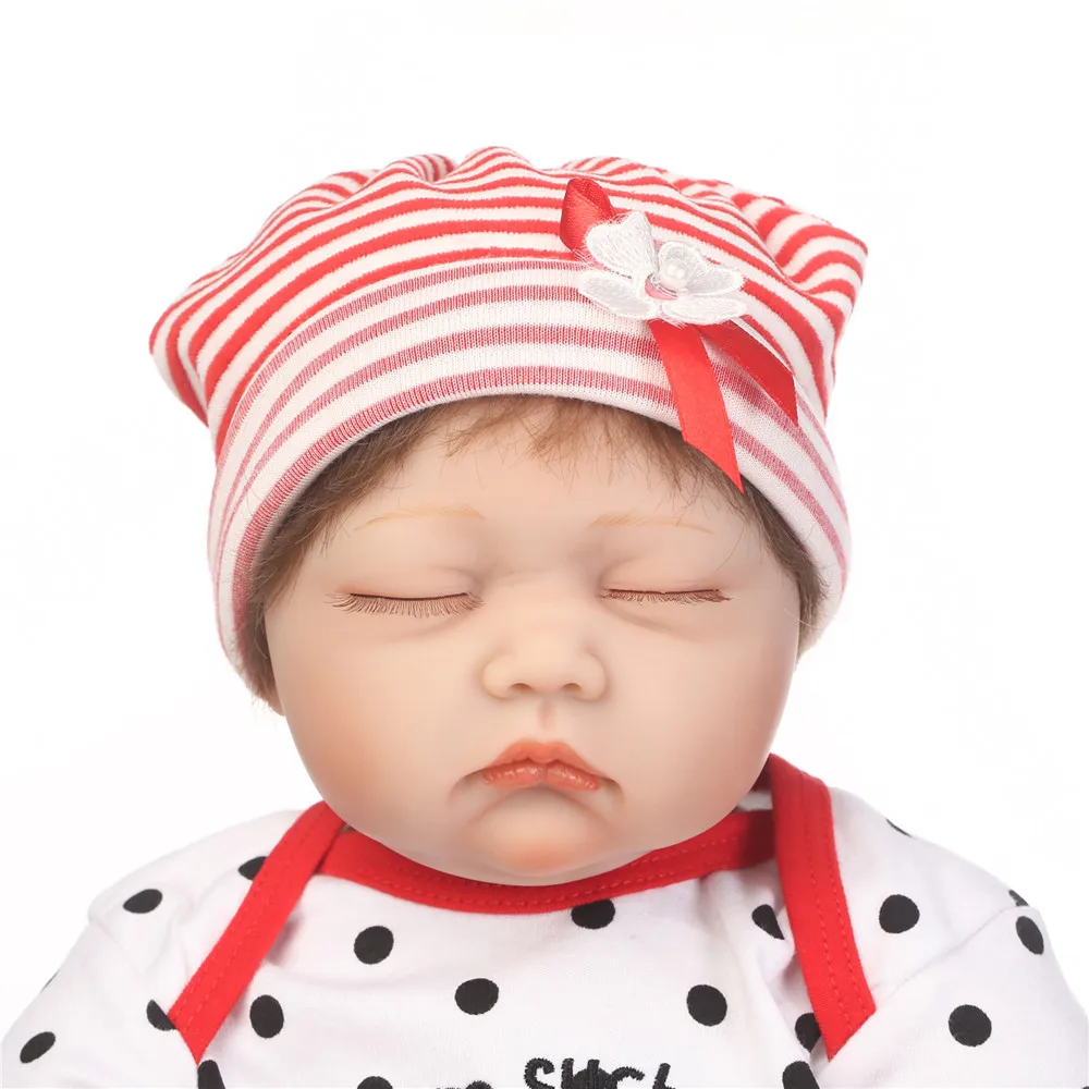 Reborn baby Dolls 22 дюйма Реалистичная силиконовая виниловая кукла детские куклы с