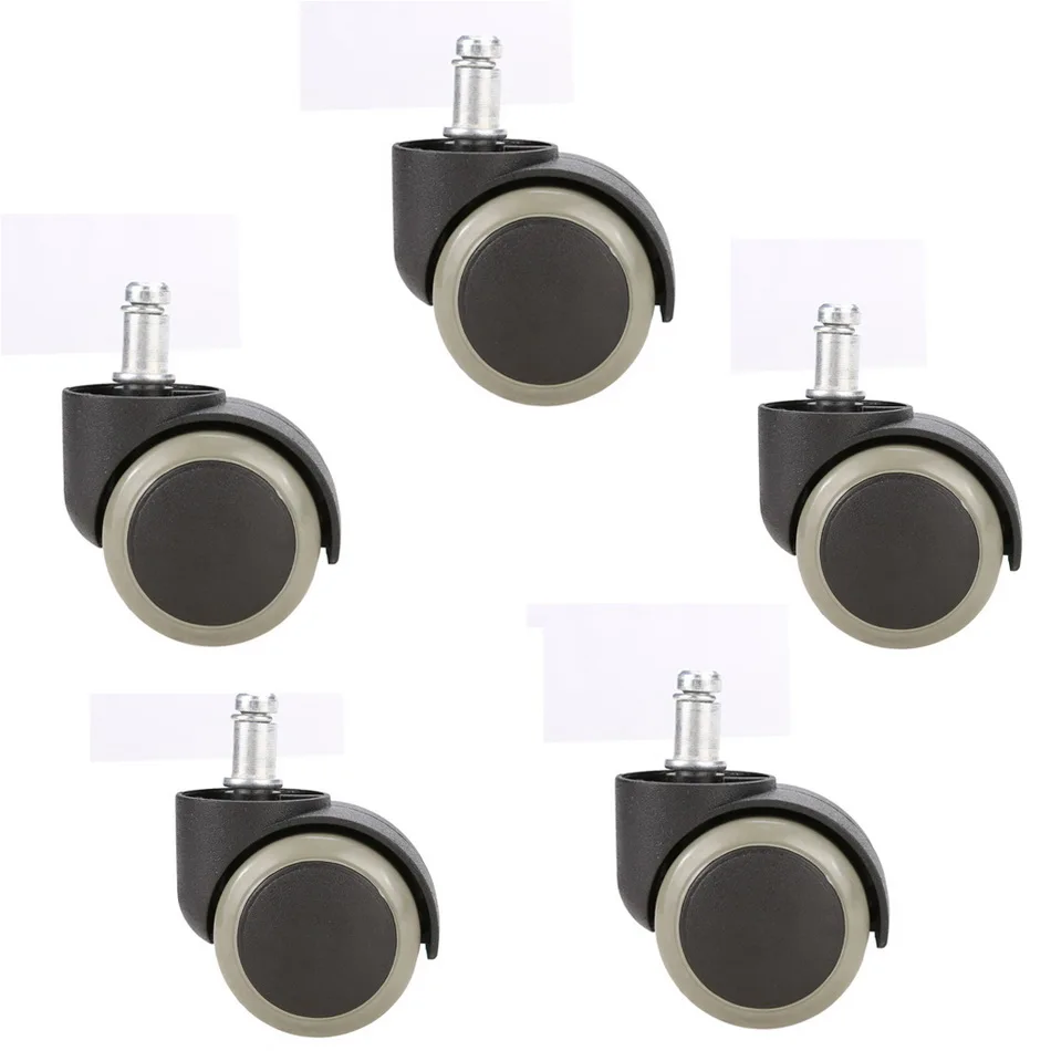 5PCS Durable Grey Furniture Chair PU Swivel Caster Wheel Funiture Replacement | Мебель