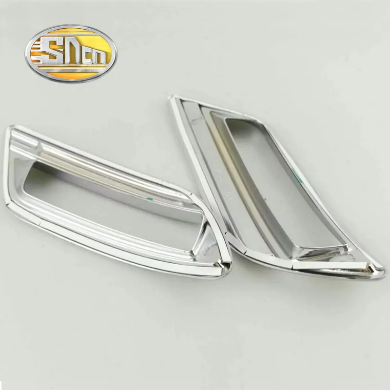 4 шт./компл. ABS Хромированные Наклейки Trim Molding Garnish Передней и Задней