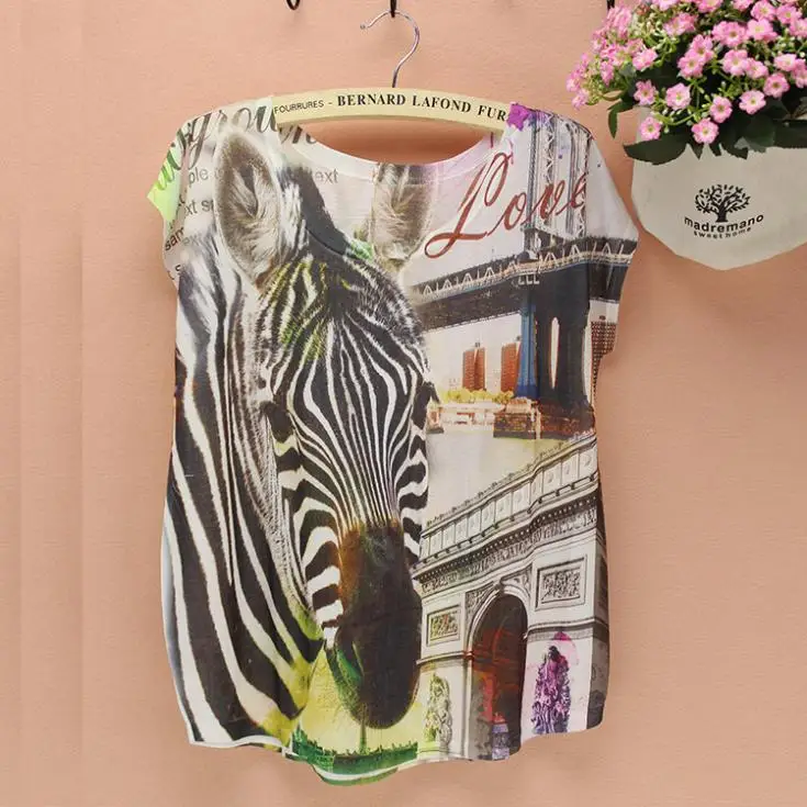 Женская футболка с принтом зебры рисунком торжественной арки новинка 2015|shirt co|shirt