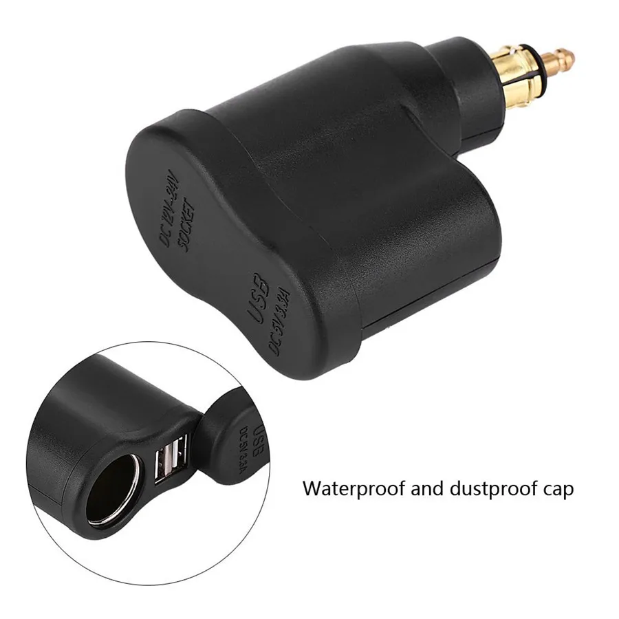 Зарядное устройство с двумя USB портами 3 А|Зажигалка| |