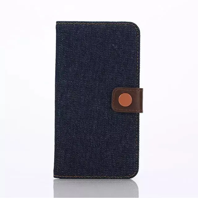 100pcs/lot New Denim Leather Wallet Case For Samsung Galaxy S6 Edge G9250 Phone Bag Flip Cover Stand With Card Slots Wholesale |