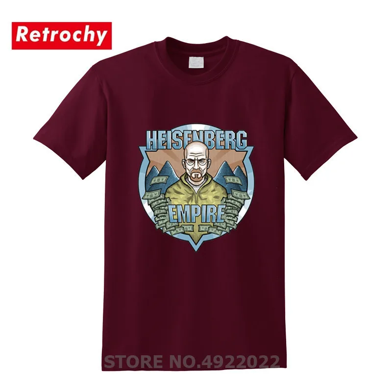 Лидер продаж Мужская футболка Breaking Bad heisenберга Повседневная Уличная с империей