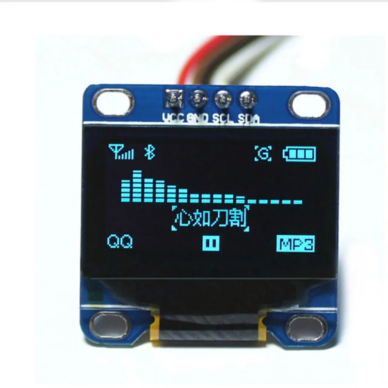 3 5-дюймовый серийный синий OLED-дисплей IIC 128X64 I2C SSD1306 0 96 плата с ЖК-экраном GND VCC SCL SDA