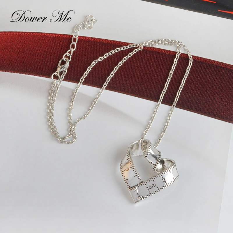 Dower Me серебро длинной цепи ожерелье Женские винтажные сплав золота сердце