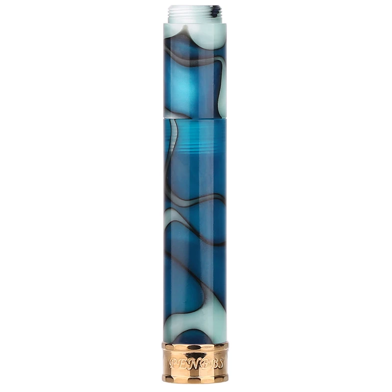 Moonman Penbbs 471 Мини Короткая перьевая ручка полимерная пленка с золотым кольцом перо 0,4-0,6 мм короткий карман для письма