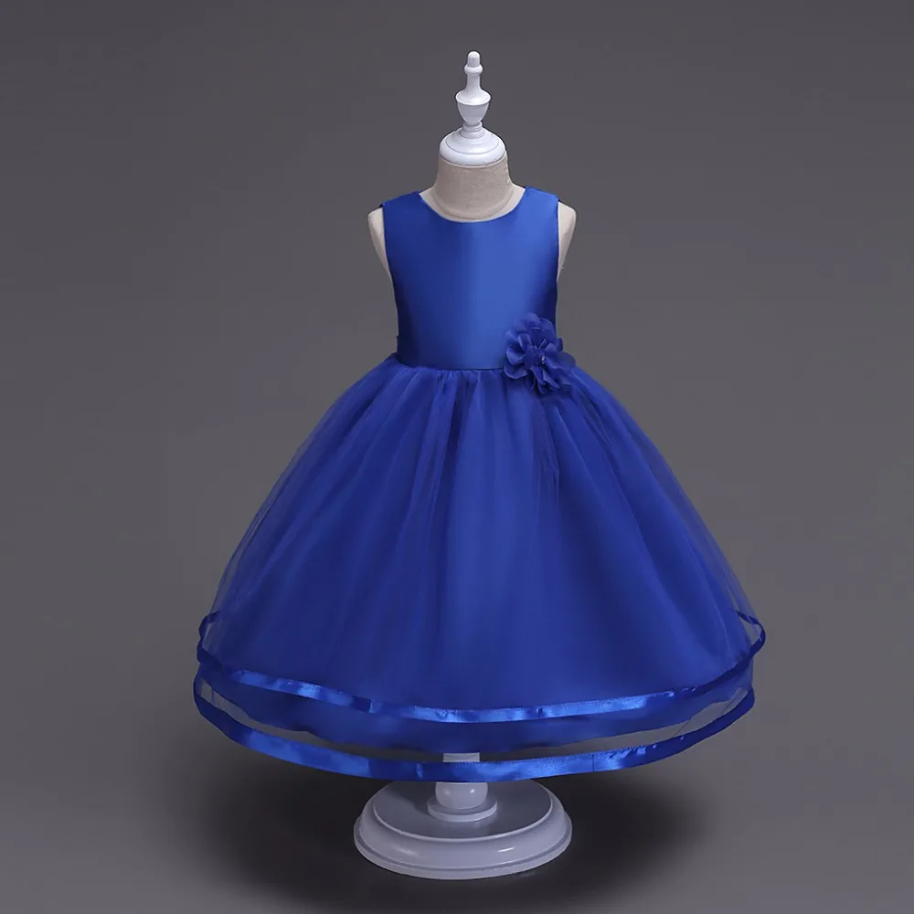 Girl's Purple Evening Dress Princess Flower Baby's New Clothes Children's Party Fashion | Детская одежда и обувь
