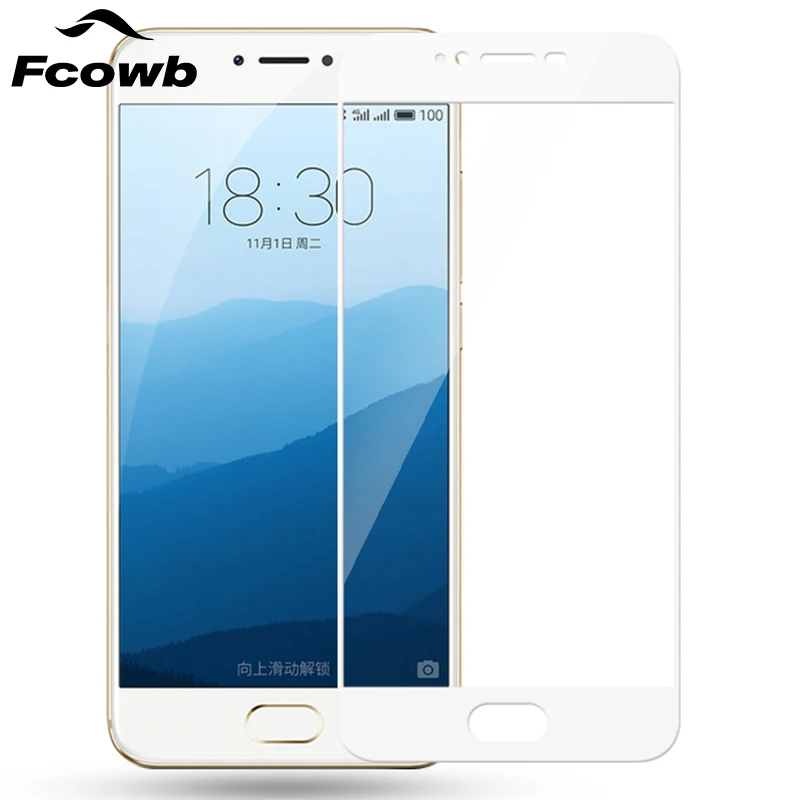 FCOWB для Meizu Pro 6 S закаленное Стекло Plus Высокое качество безопасности 0 26 мм 9 H