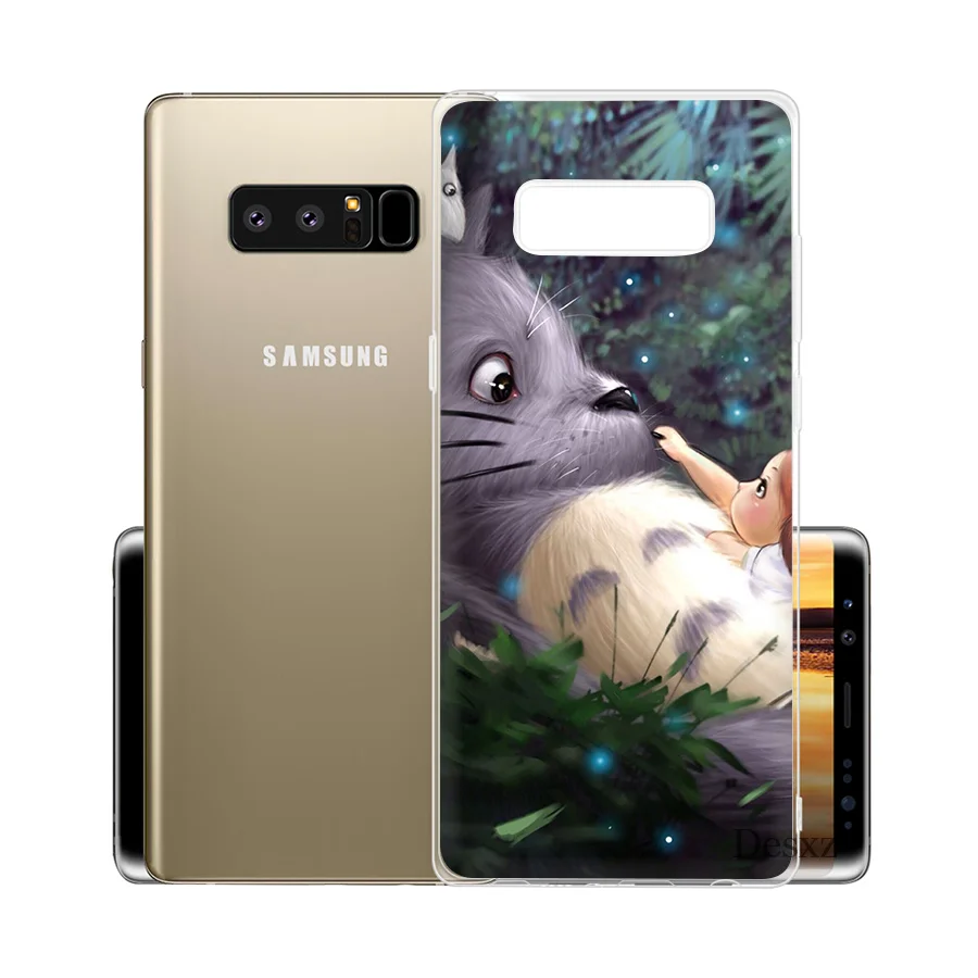 Чехол для телефона Totoro Samsung Galaxy S6 S7 Edge S8 S9 Plus Note 8 9 Slot TPU|Чехлы-накладки| |