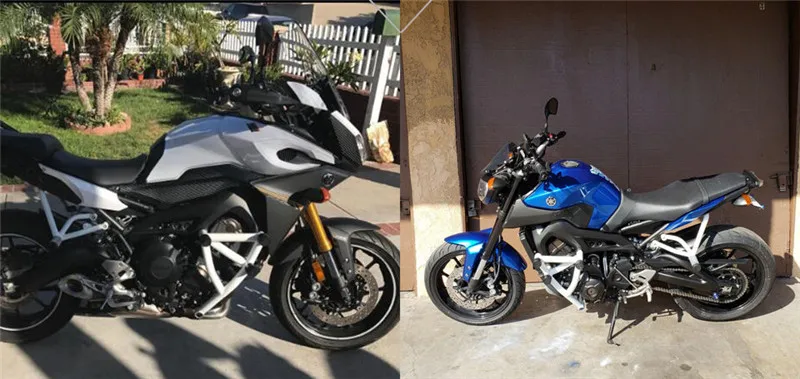 Черный Защитный кожух двигателя для 2013 Yamaha MT FZ 09 Tracer MT-09 FZ-09 MT09 FZ09