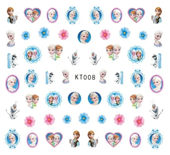 Newest 5sheet 15type Children Girls Cartoons Stickers Designs Gummed glue 3D Decals Makep Art Decorations kt001-015 | Игрушки и хобби