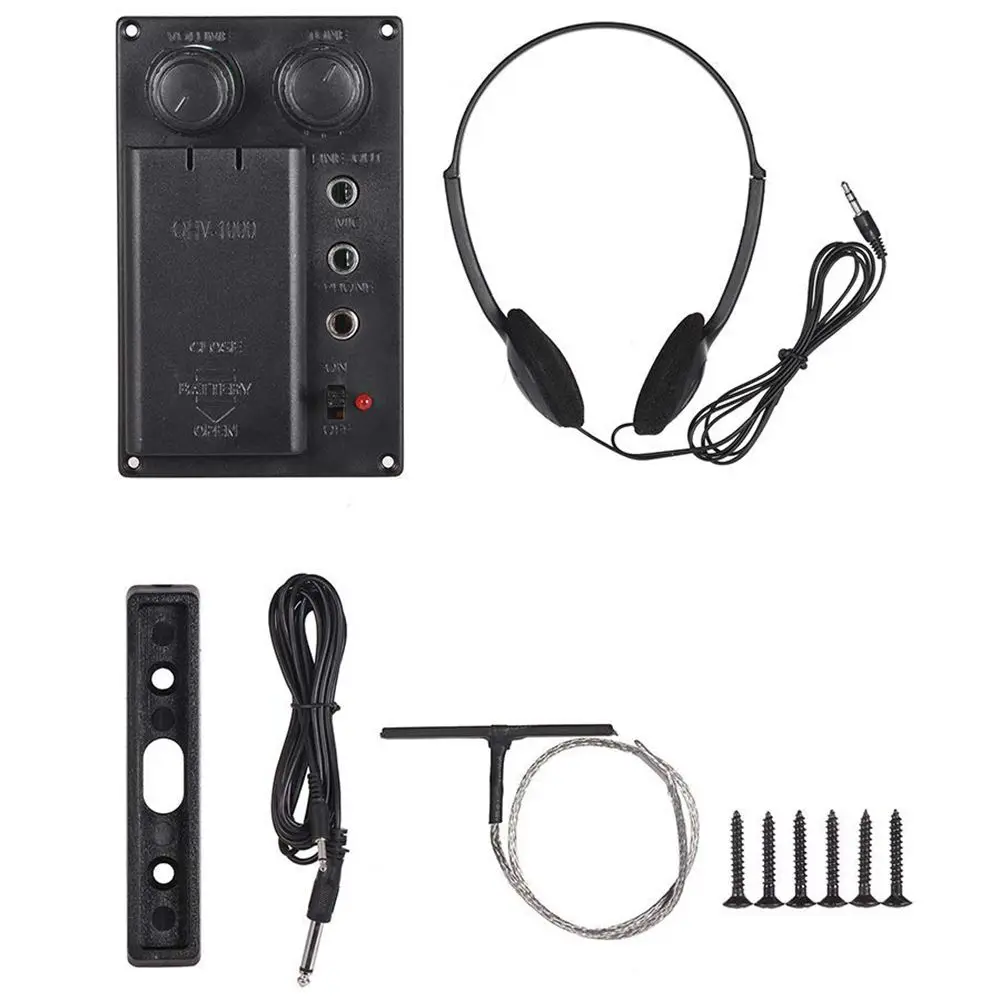 Горячая электрическая скрипка пьезо пикап система бесшумный эквалайзер с аудио