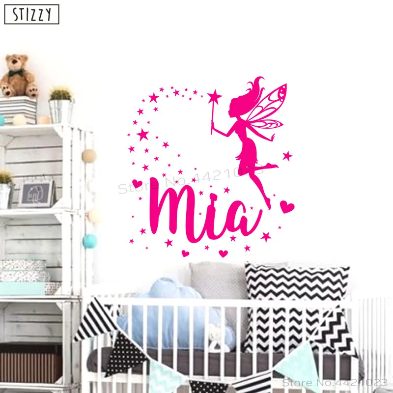Настенная Наклейка stizzy для детской спальни художественные персонализированные