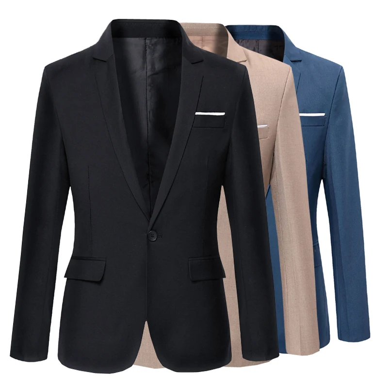 

Dress Suits Men Formal Wear Suit Jackets For Wedding Smart Casual Blazers New Male Cotton Slim Suit Jackets Size 3XL