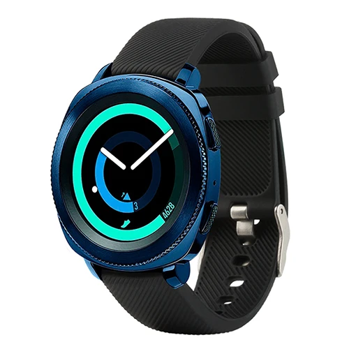 Black Honecumi 20 мм силиконовый ремешок для часов Ремешок для Garmin Vivoactive 3/gear Sport/Garmin 645/Vivomove HR полосы ремешок - Цвет: Black