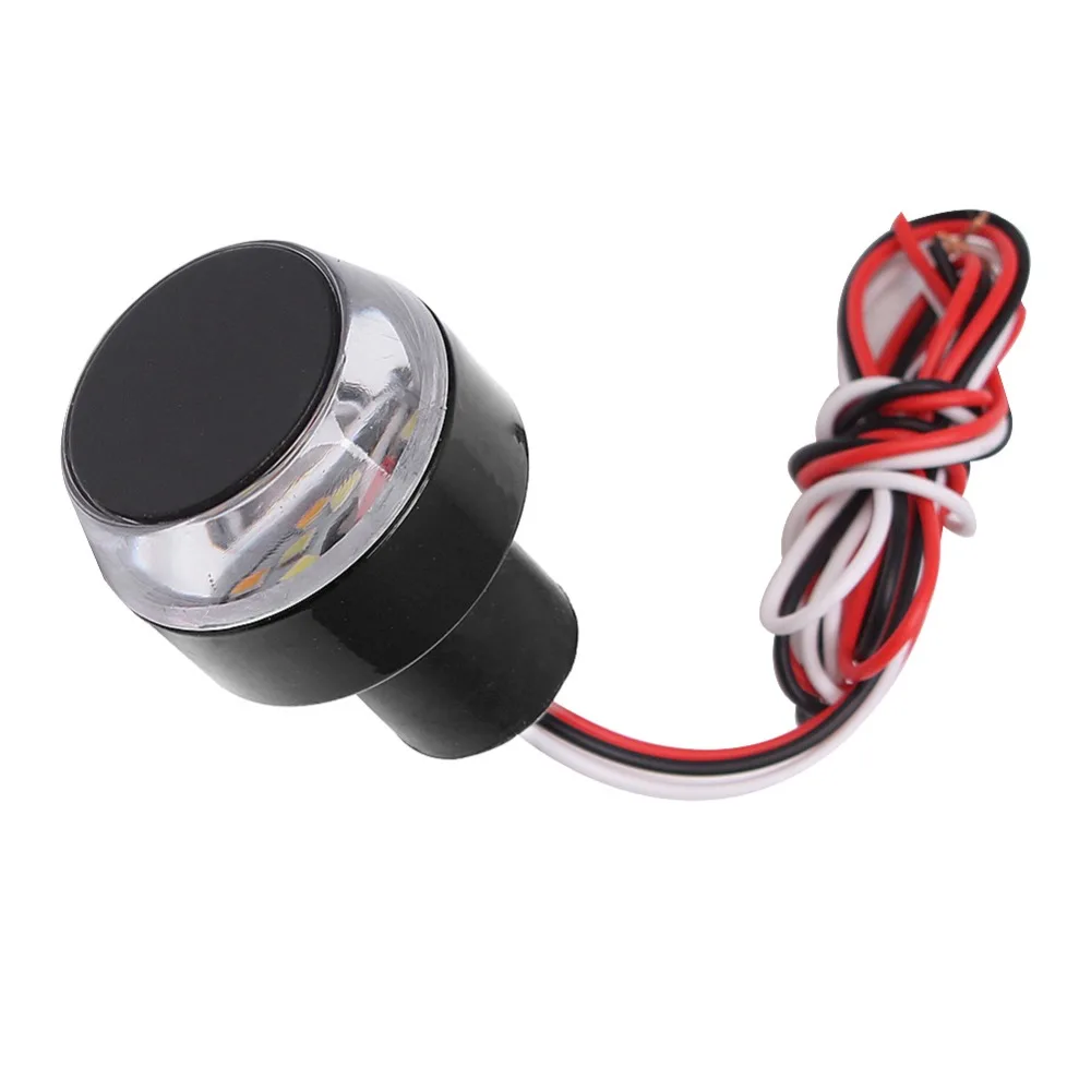 Кафе Racer 1 пара LED мотоциклетный руль концевой сигнал поворота 22 мм желтый белый