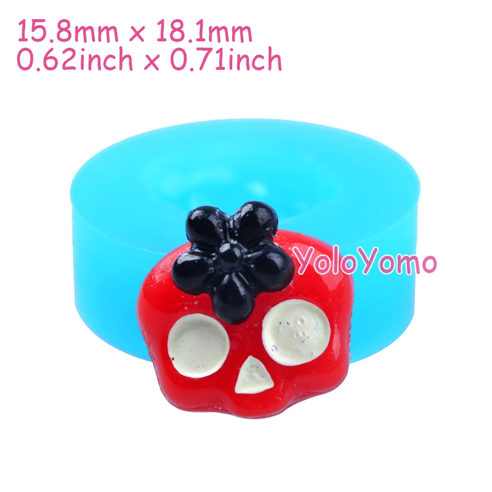 P075YL P077YL P695YL P696YL Хэллоуин Череп Силиконовая форма-для формы на конфеты шоколада
