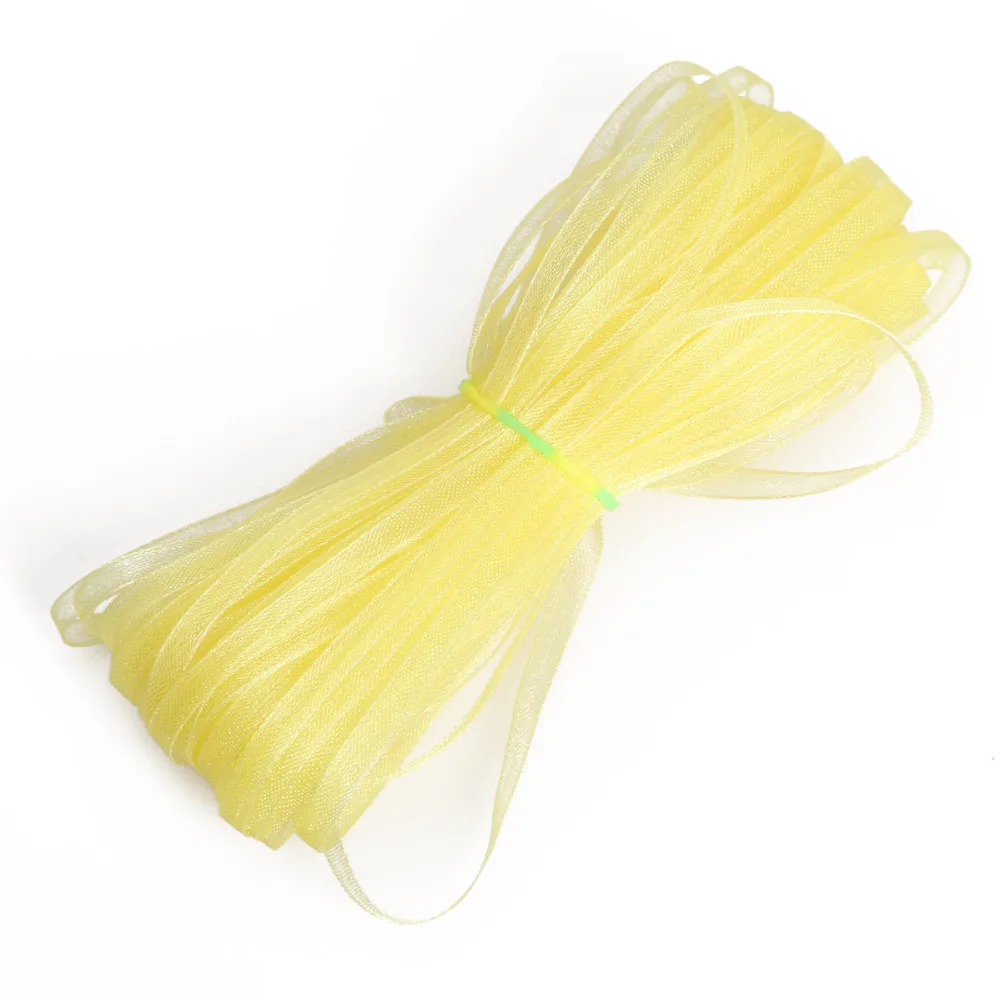 Ленты из органзы разных цветов ширина 3 мм 20 ярдов швейная ткань подарочная