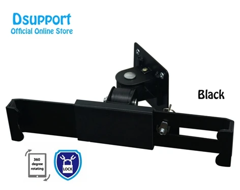 Black for 7-10.1 Держатель для планшета, настенный Анти-Вор для 7-13 дюймовых различных размеров планшетов, универсальная подставка для планшета с замком - Цвет: Black for 7-10.1