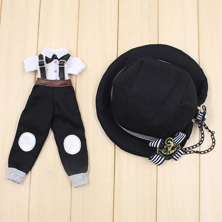 Blyth doll icy joint body licca одежда в стиле панк наряды с шапочка комбинезоны