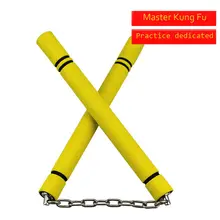 JKD боевое искусство Обучение ПВХ Пена Губка Мягкий карате практики палка Nunchaku