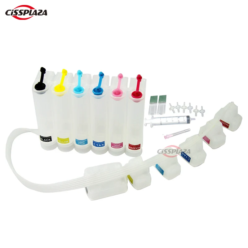 

CISSPLAZA CISS совместим с для HP363 C7180 C7280 C8180 D6160 D7160 D7360 D7460 3210v 3310xi 8230 8250 C5180 CIS Ink Supply System