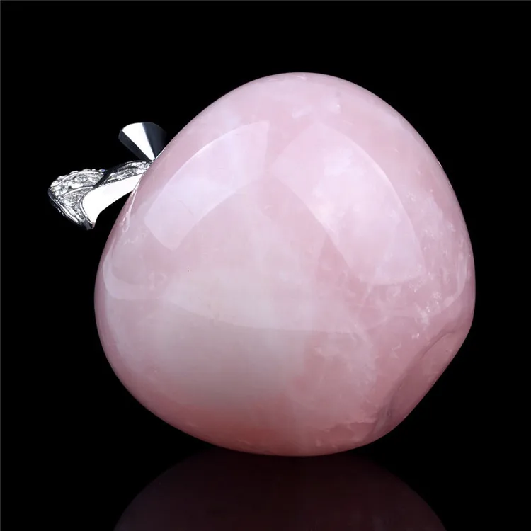 45 мм натуральный сваленный розовый кварц прозрачный авантюрин резные украшения