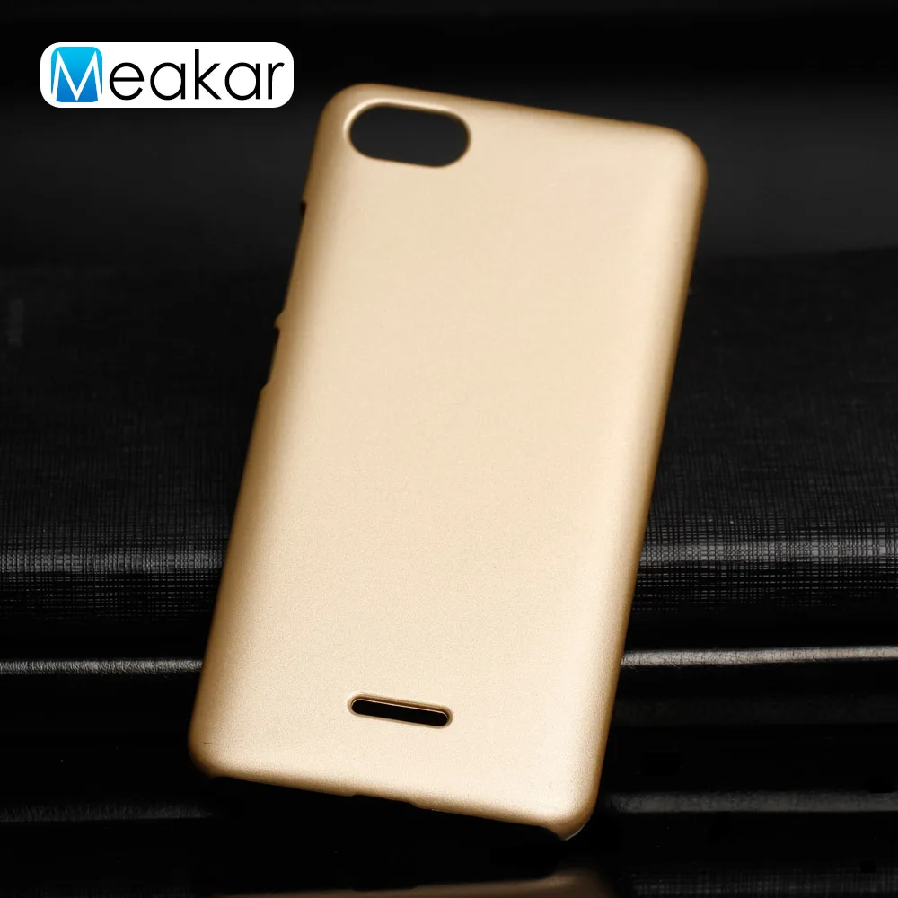Матовая Пластик Coque 5.45For Xiaomi Redmi 6A чехол для Xiaomi Redmi 6A Redmi6A телефона чехол-лента на заднюю панель - Цвет: Golden