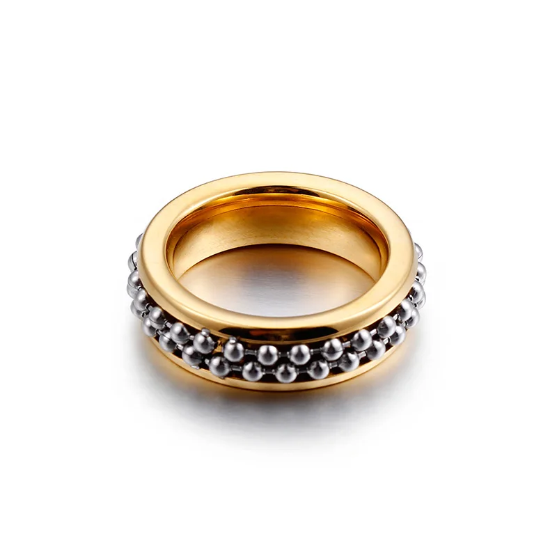 KALEN, высокое качество, нержавеющая сталь, Bague Femme, золото и серебро, кольца на палец для женщин, два звеньев, мяч, Anillos Mujer, ювелирные изделия#6~#10