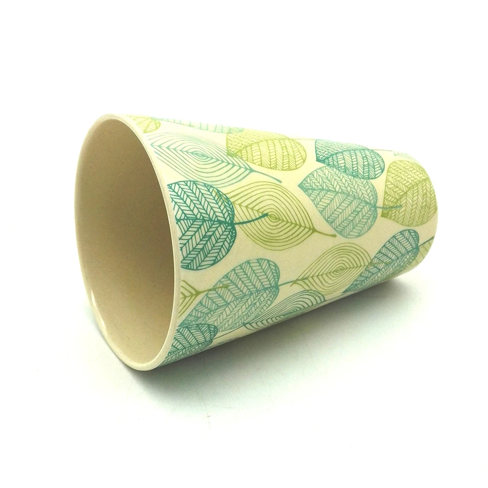 Кружки из бамбукового волокна нового типа продукты с листьями