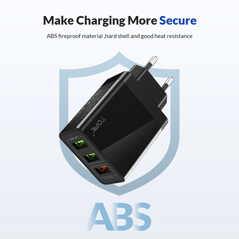 Универсальное быстрое зарядное устройство USB 30 Вт 3 0 5 в 3A для Iphone 7 8 европейская